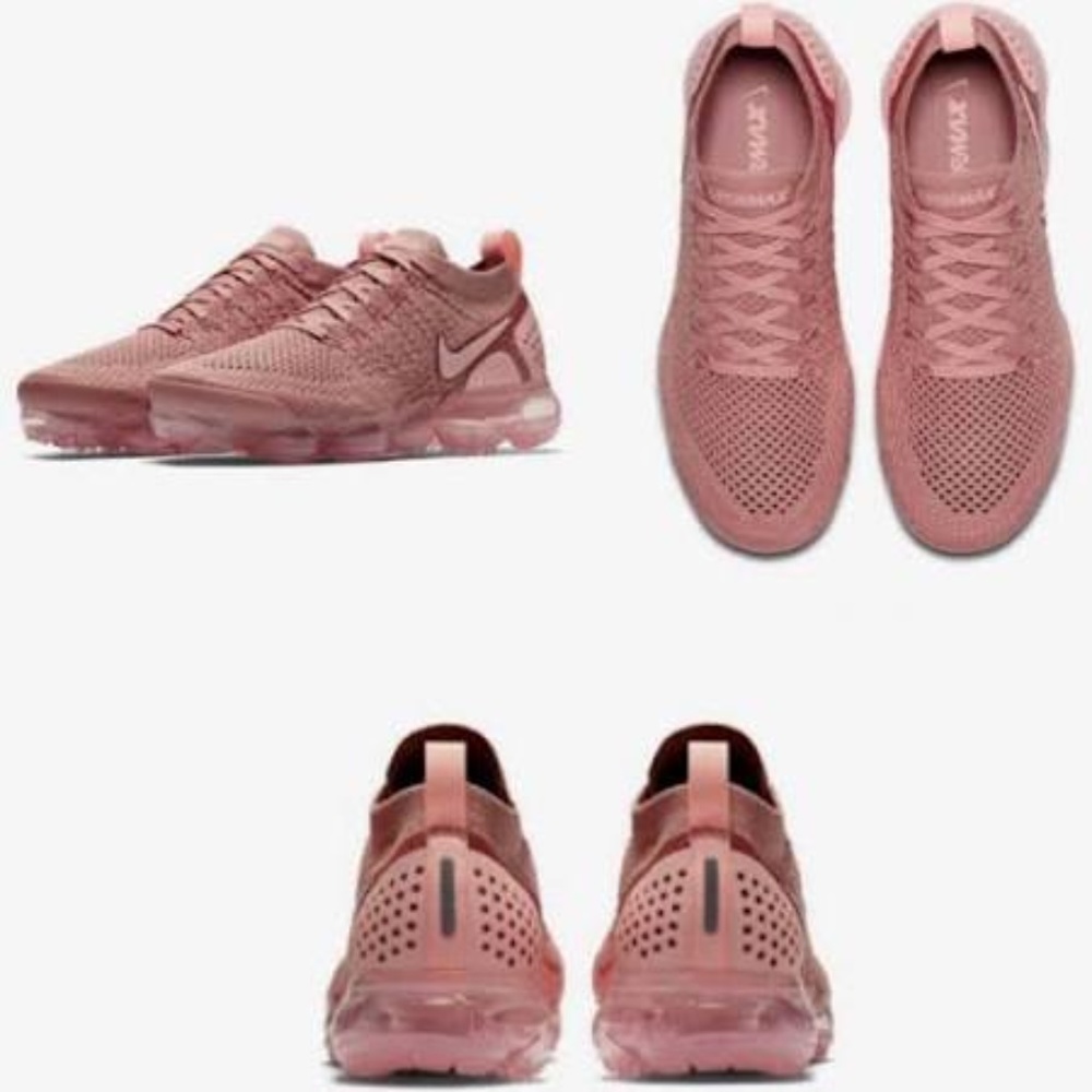 Women's Nike Air Vapormax Flyknit in pink- Sz 8